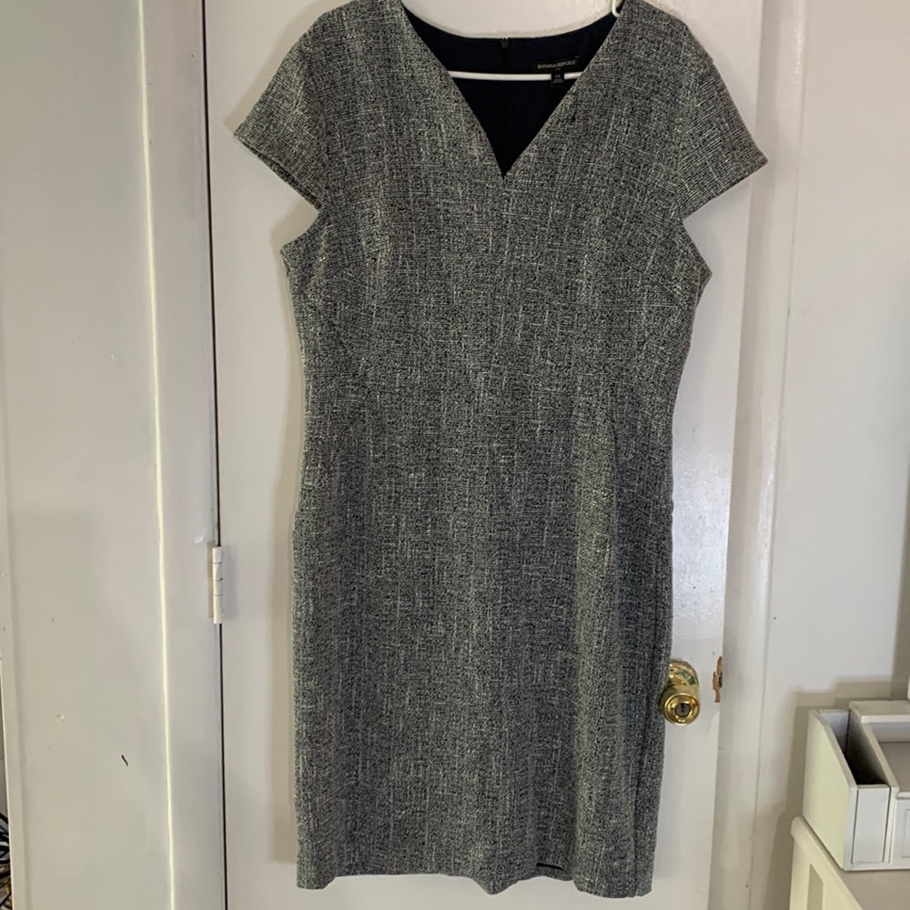 Banana Republic Tweed Cap sleeve dress